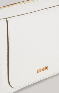Estate Casta Leather Shoulder Bag in White