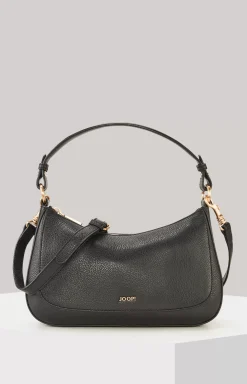 Estate Loreen Leather Shoulder Bag in Black