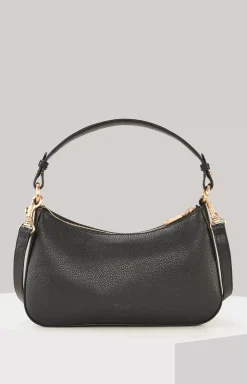 Estate Loreen Leather Shoulder Bag in Black
