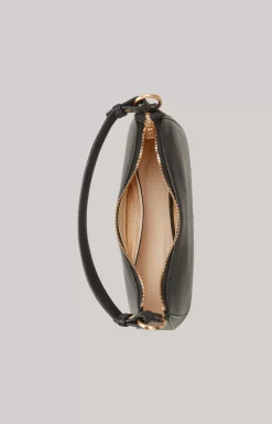 Estate Loreen Leather Shoulder Bag in Black