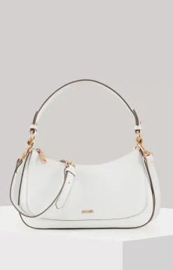 Estate Loreen Leather Shoulder Bag in White