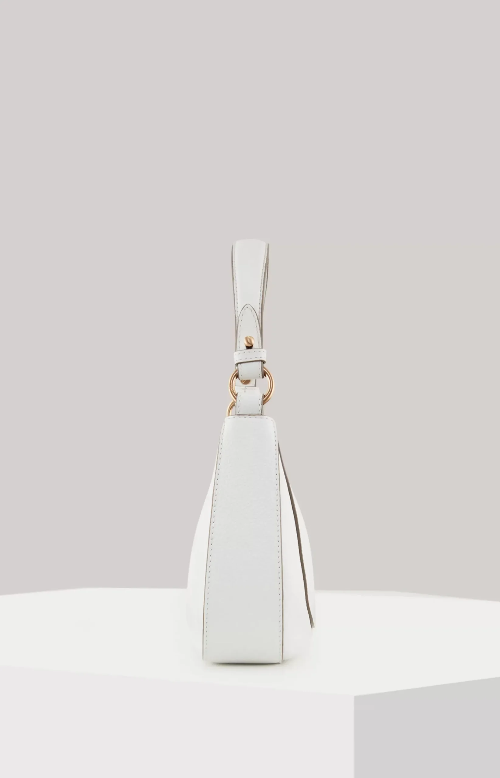 Estate Loreen Leather Shoulder Bag in White
