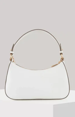 Estate Loreen Leather Shoulder Bag in White