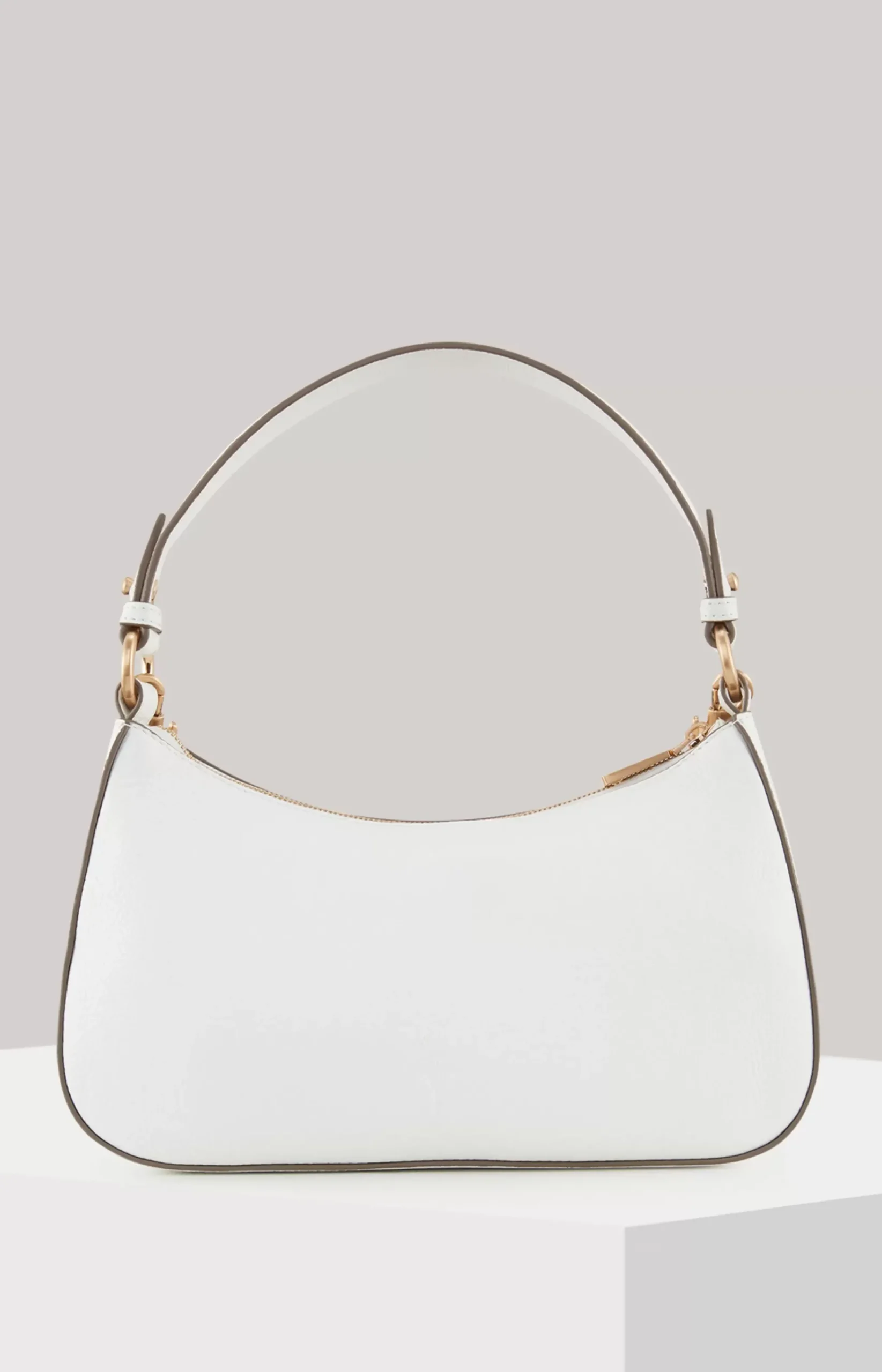Estate Loreen Leather Shoulder Bag in White