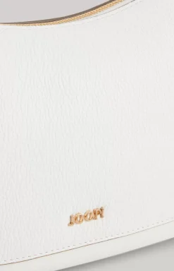 Estate Loreen Leather Shoulder Bag in White