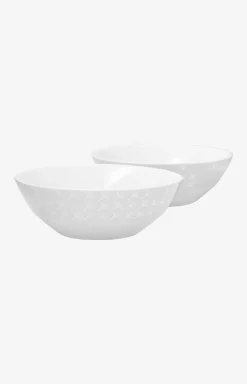 Faded Cornflower Bowl 16 cm - Set of 2 in White