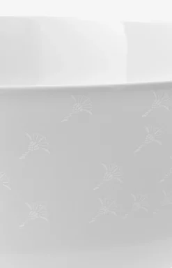 Faded Cornflower Bowl 23 cm in White