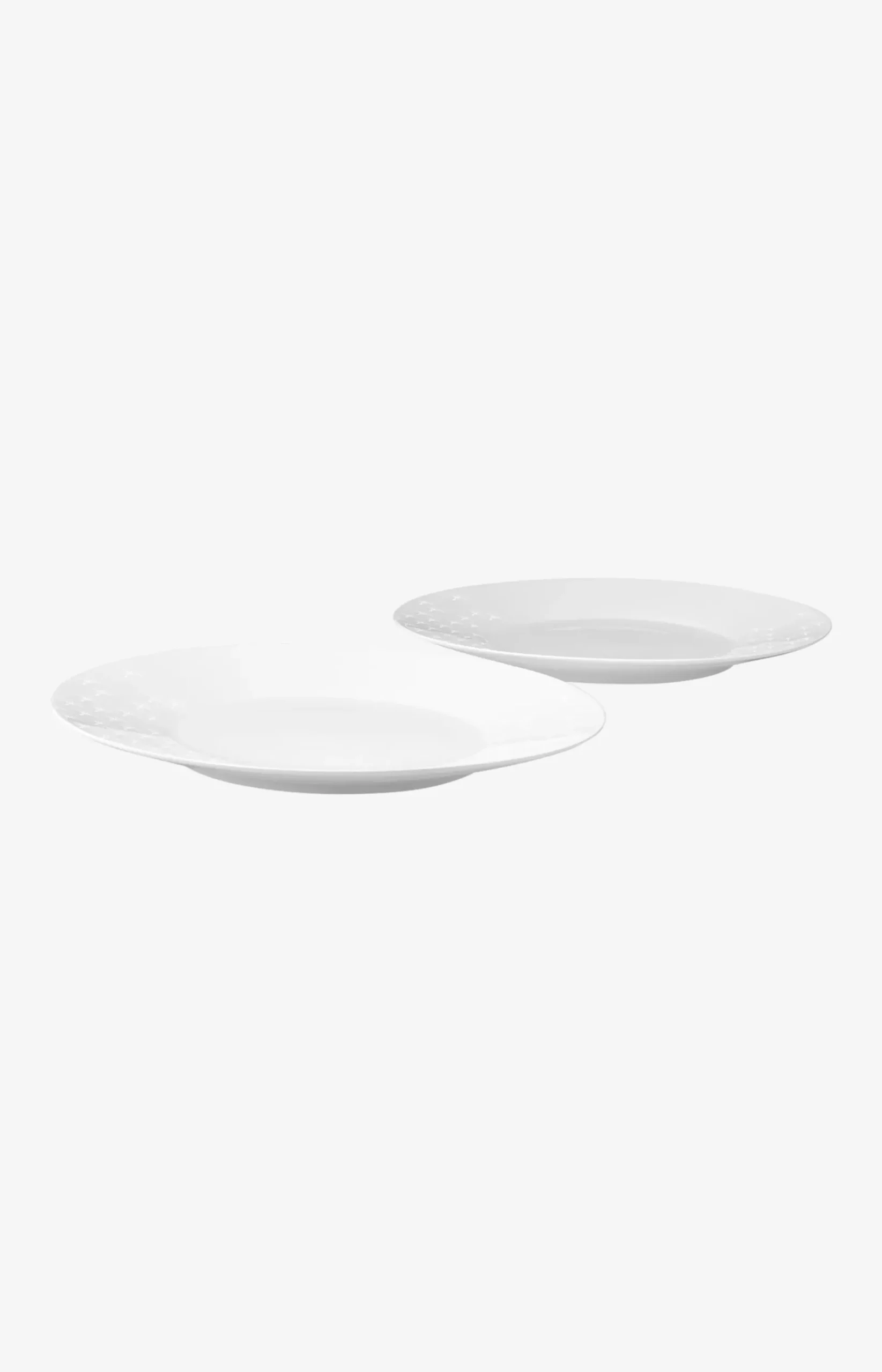 Faded Cornflower Breakfast Plate - Set of 2 in White