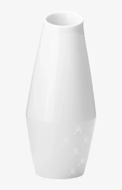 Faded Cornflower Carafe/Vase in White - 18 cm height