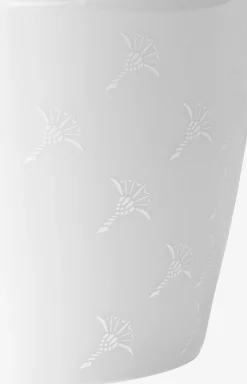 Faded Cornflower Carafe/Vase in White - 18 cm height