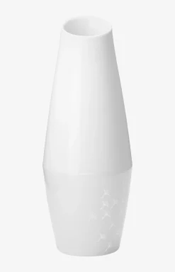 Faded Cornflower Carafe/Vase in White - 25 cm height