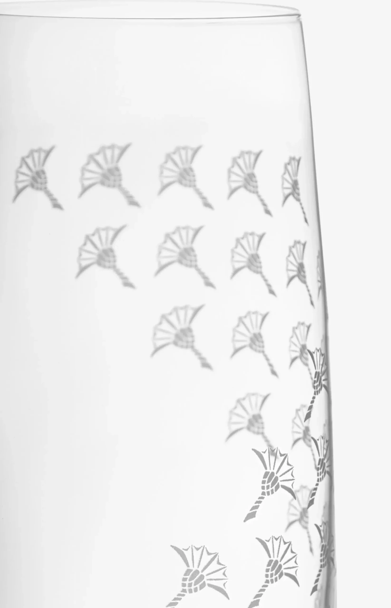 Faded Cornflower Champagne Glass - Set of 2