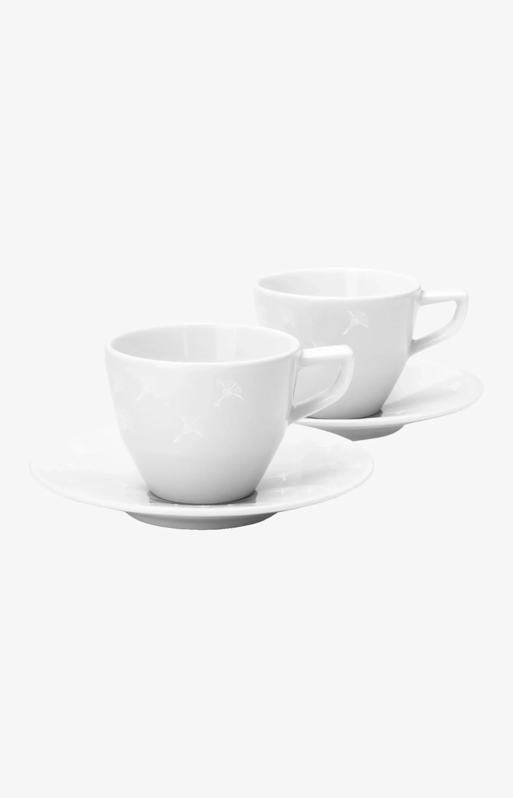 Faded Cornflower Expresso Cup - Set of 2 in White
