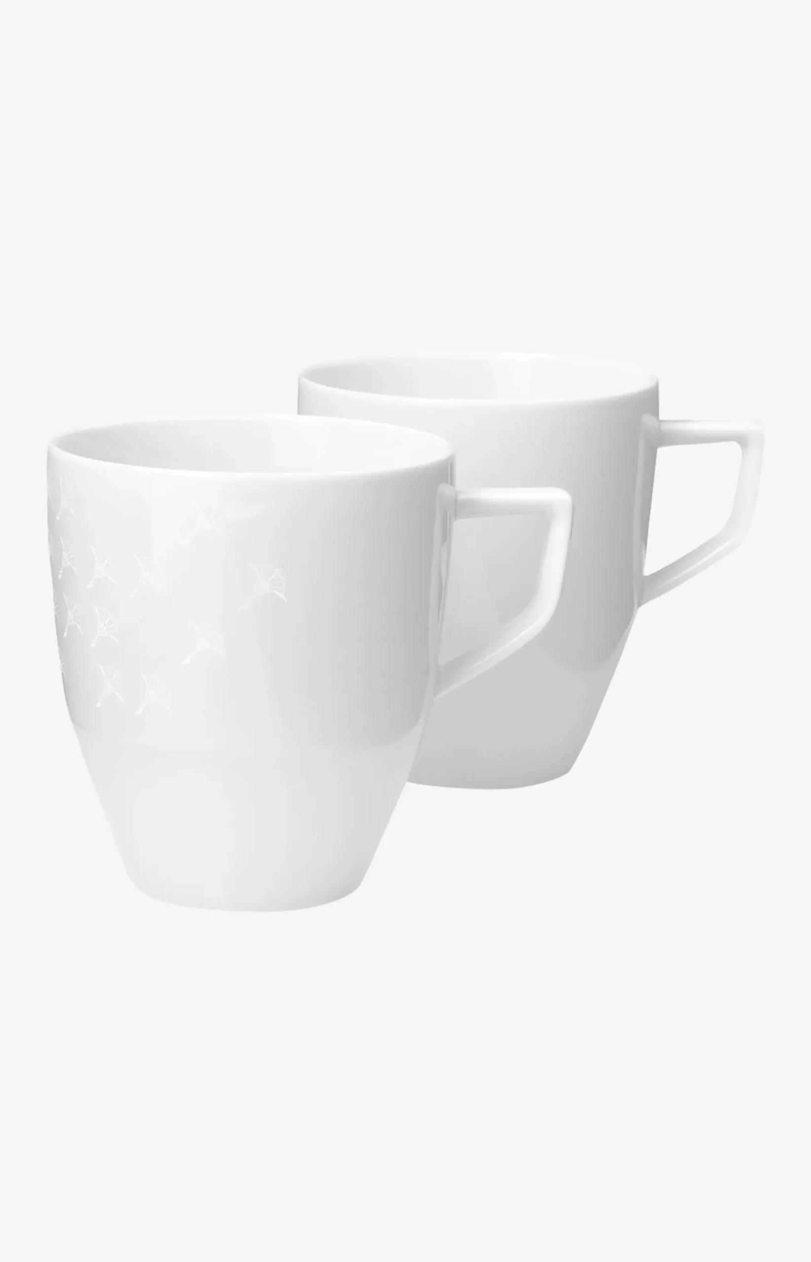 Faded Cornflower Mug - Set of 2 in White