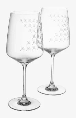 Faded Cornflower red wine glass - set of 2