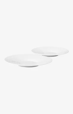 Faded Cornflower Saucer - Set of 2 in White