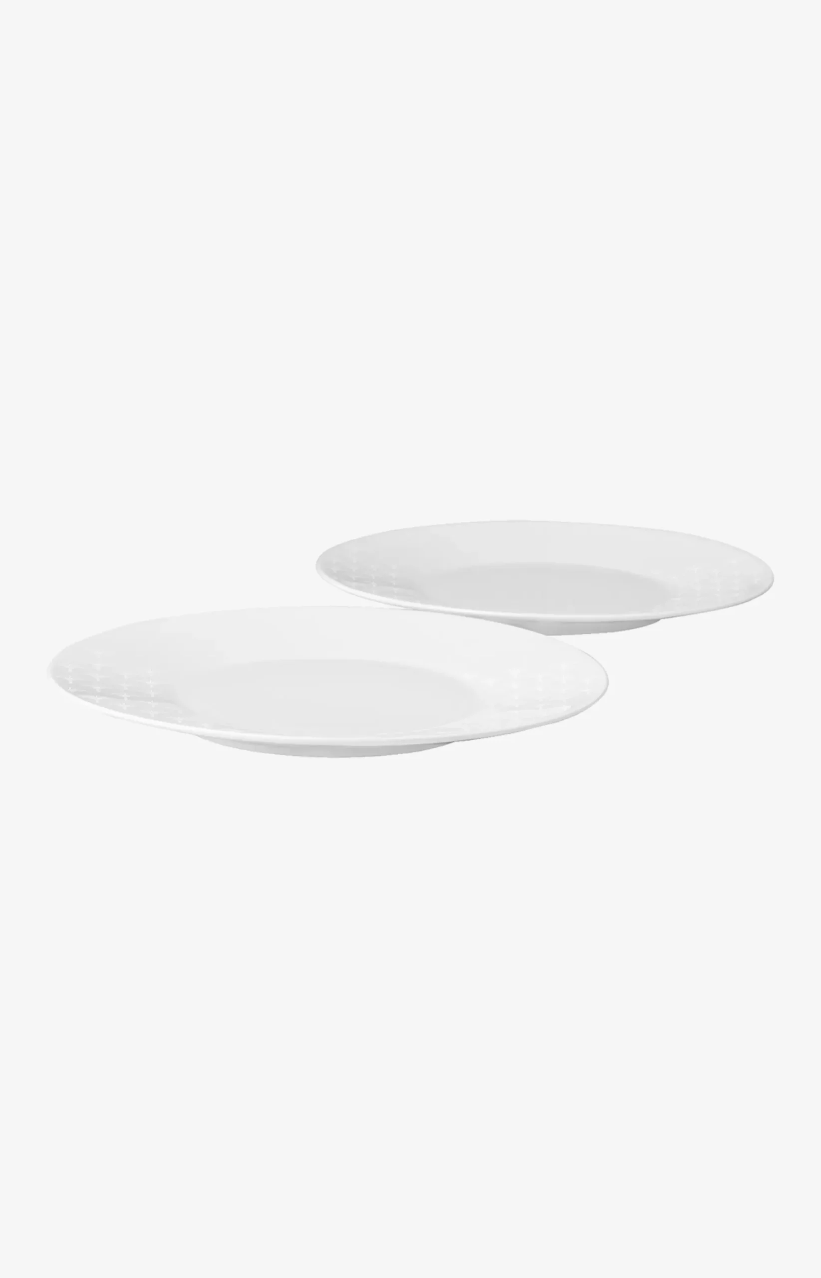 Faded Cornflower Side Plate - White Set of 2