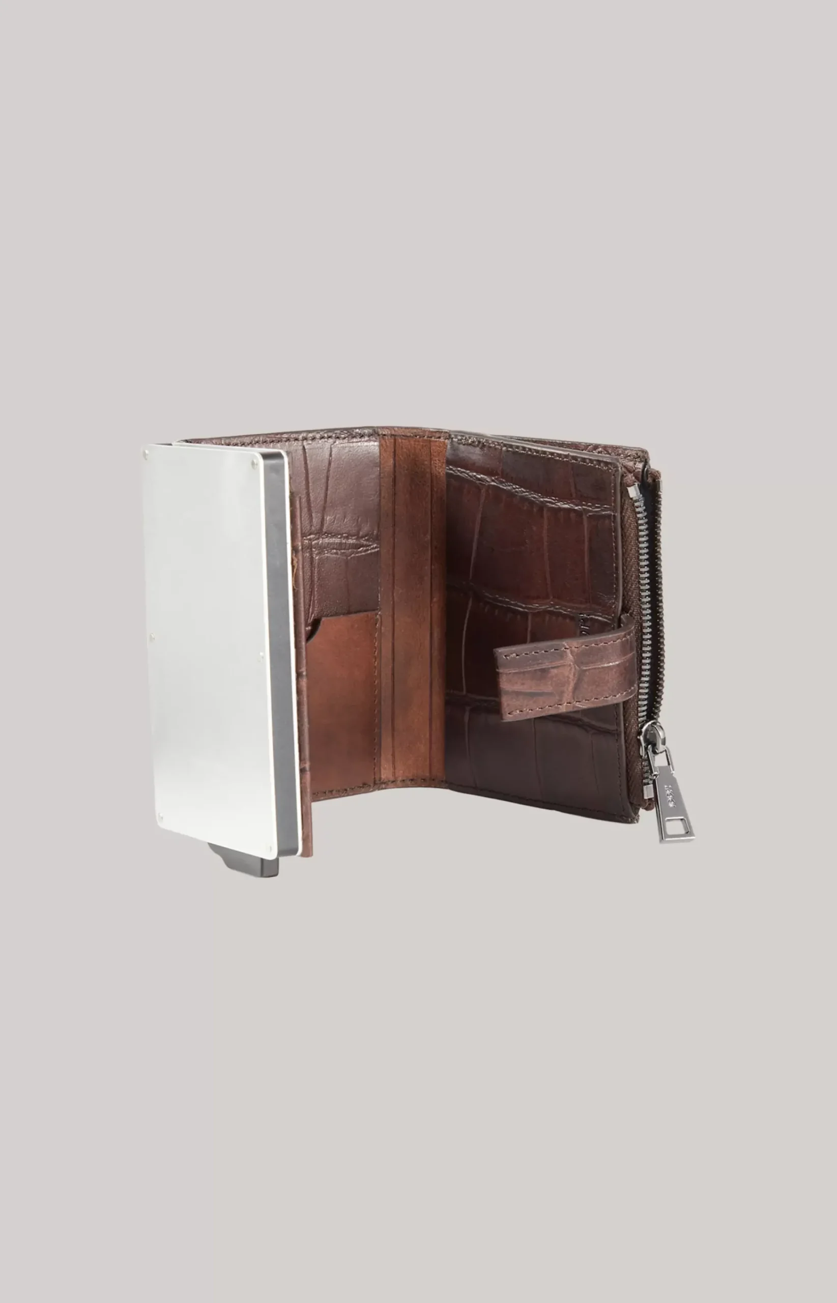 Fano C-Four E-Cage Card Holder in Dark Brown