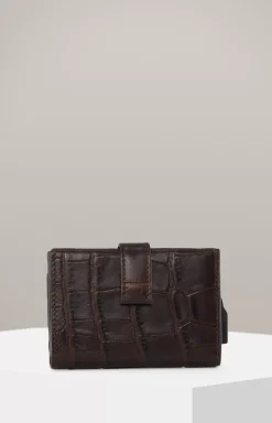 Fano C-Three E-Cage Wallet in Dark Brown