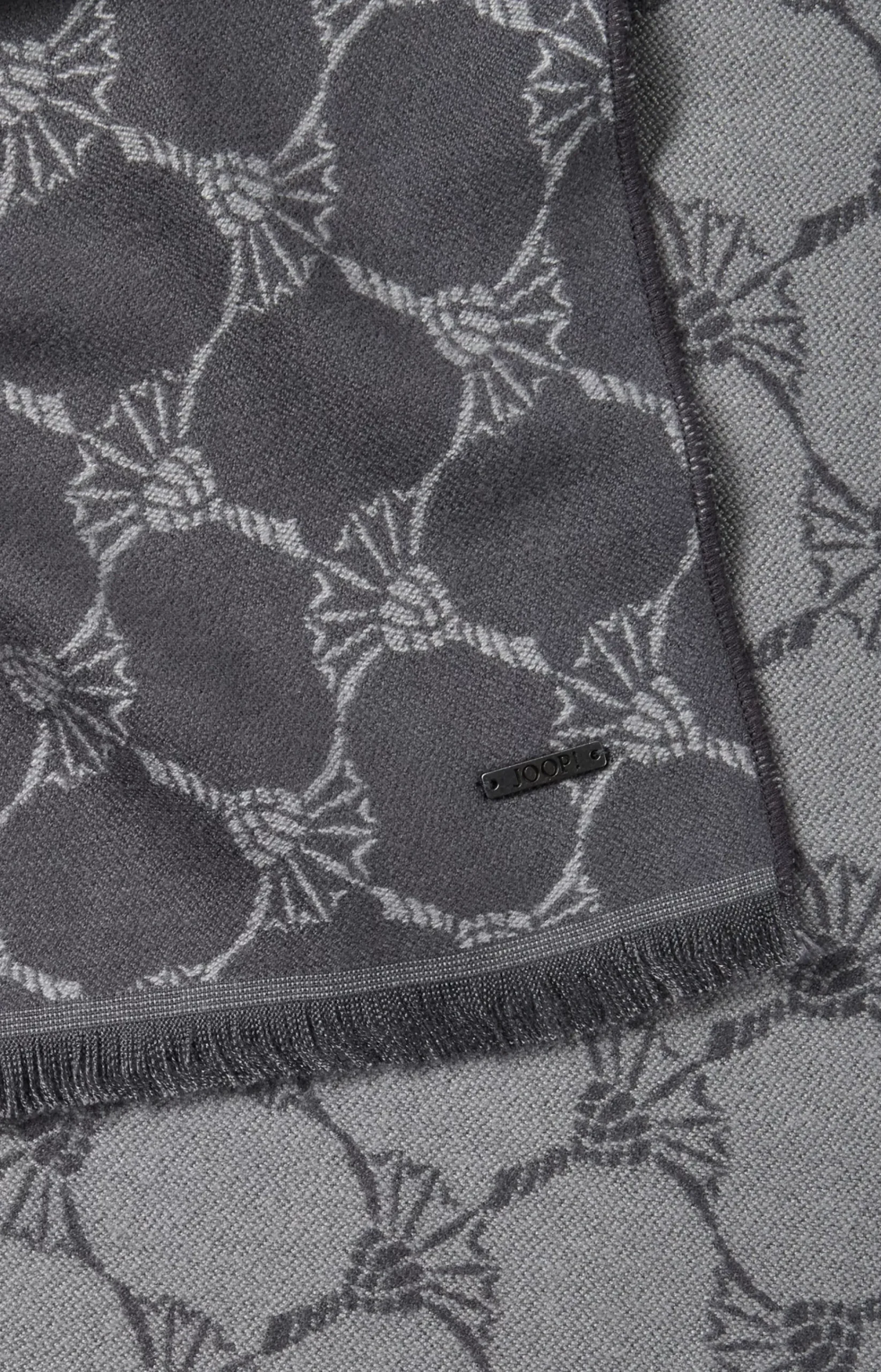 Felix Cornflower Scarf in Dark Grey
