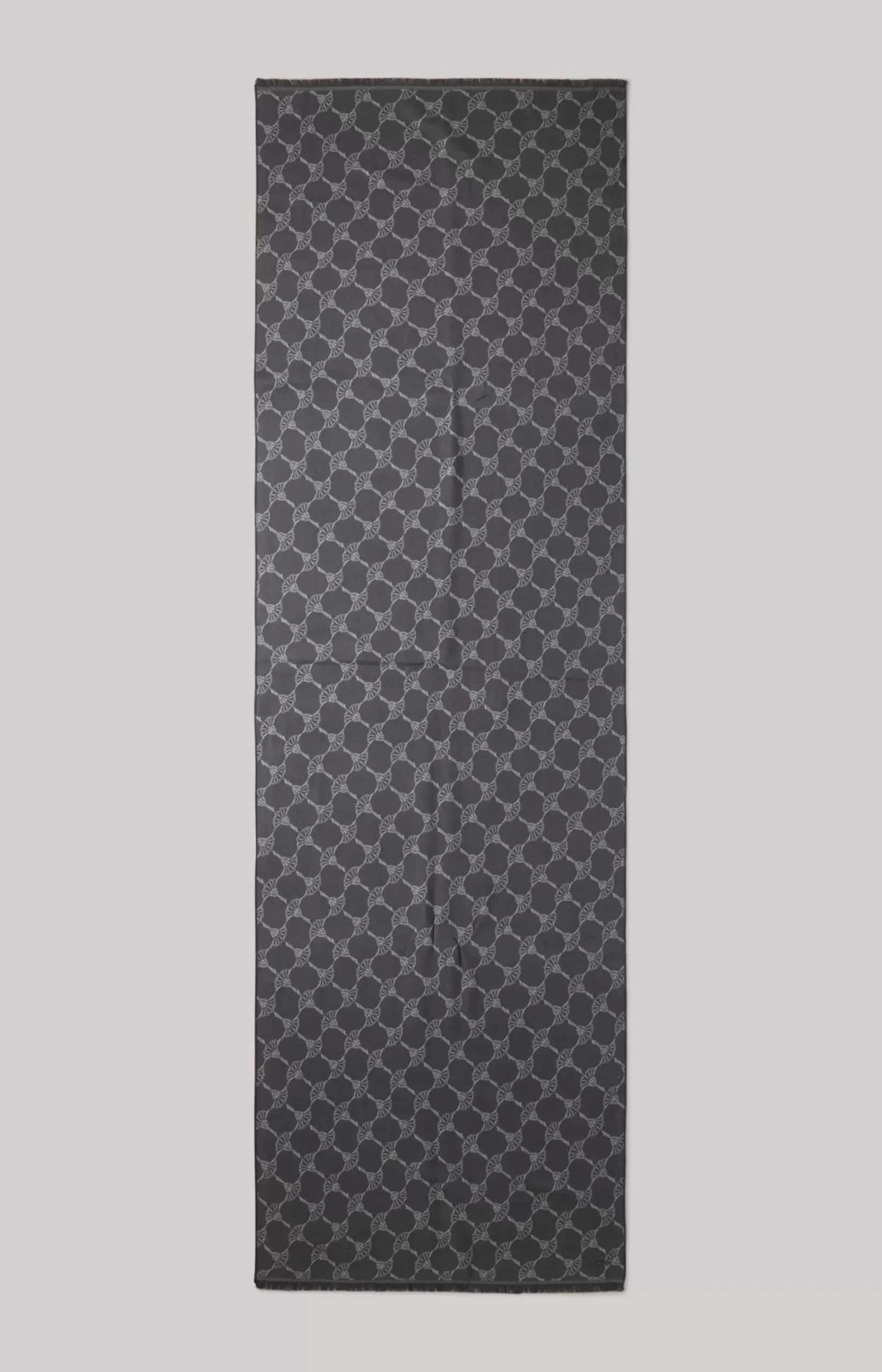 Felix Cornflower Scarf in Dark Grey