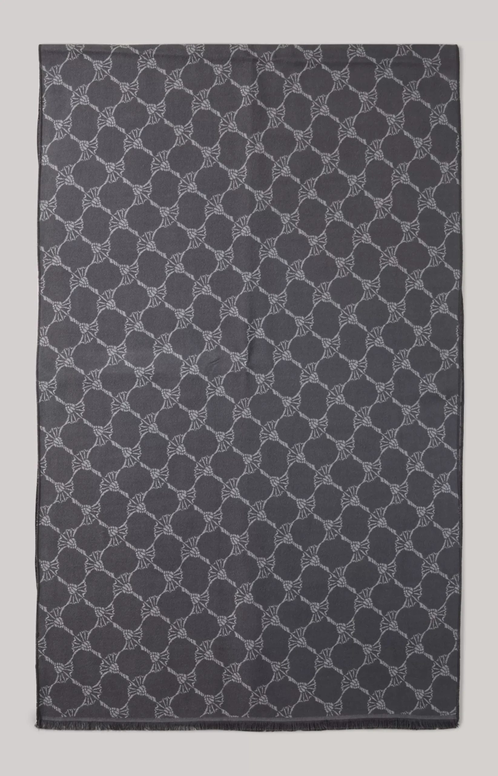 Felix Cornflower Scarf in Dark Grey