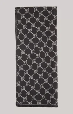 Felix Cornflower Scarf in Black