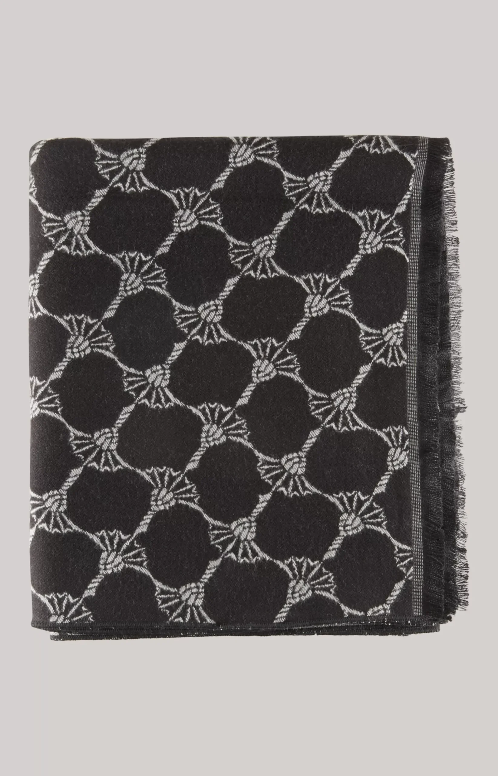 Felix Cornflower Scarf in Black