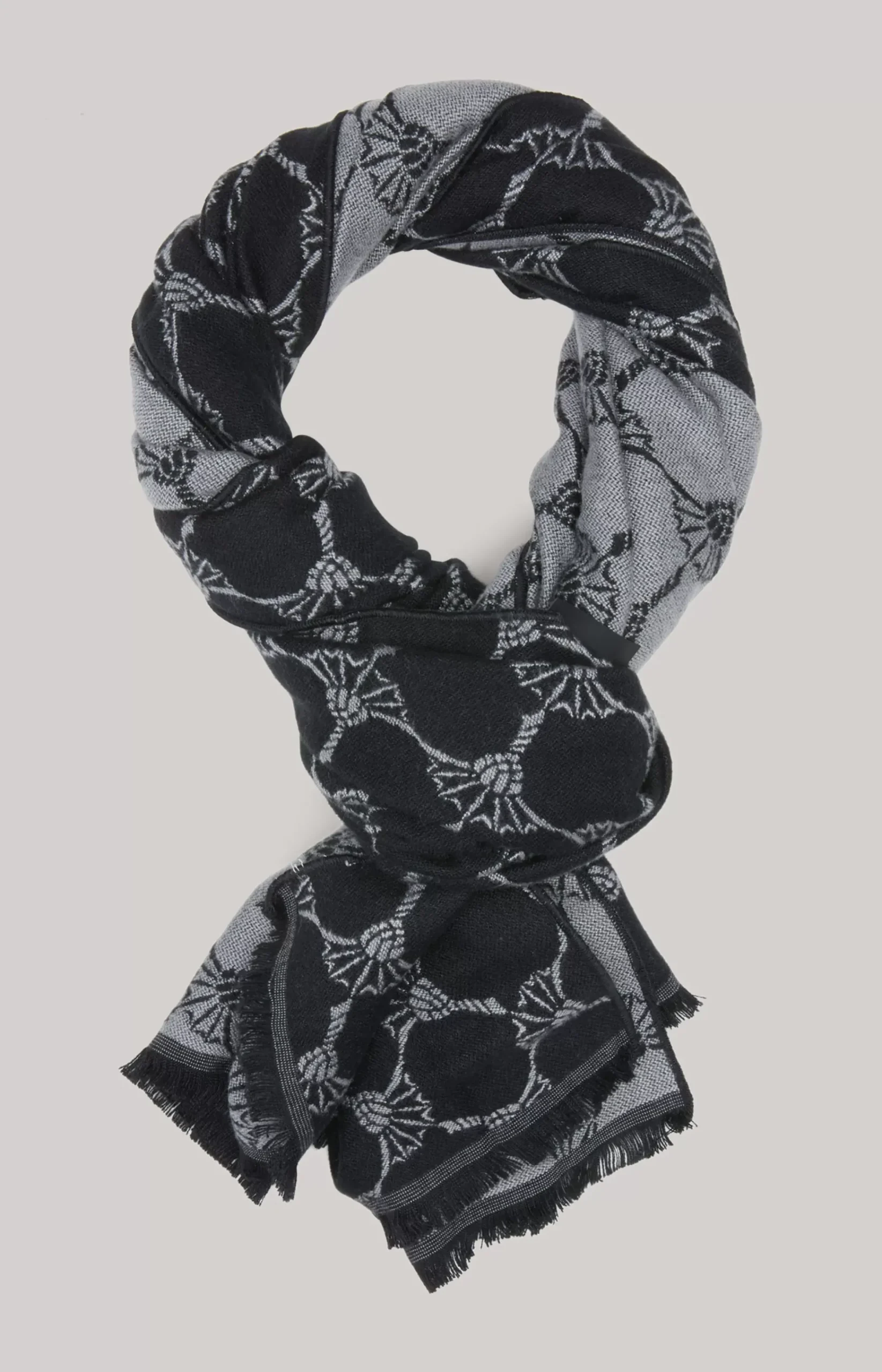 Felix Cornflower Scarf in Black