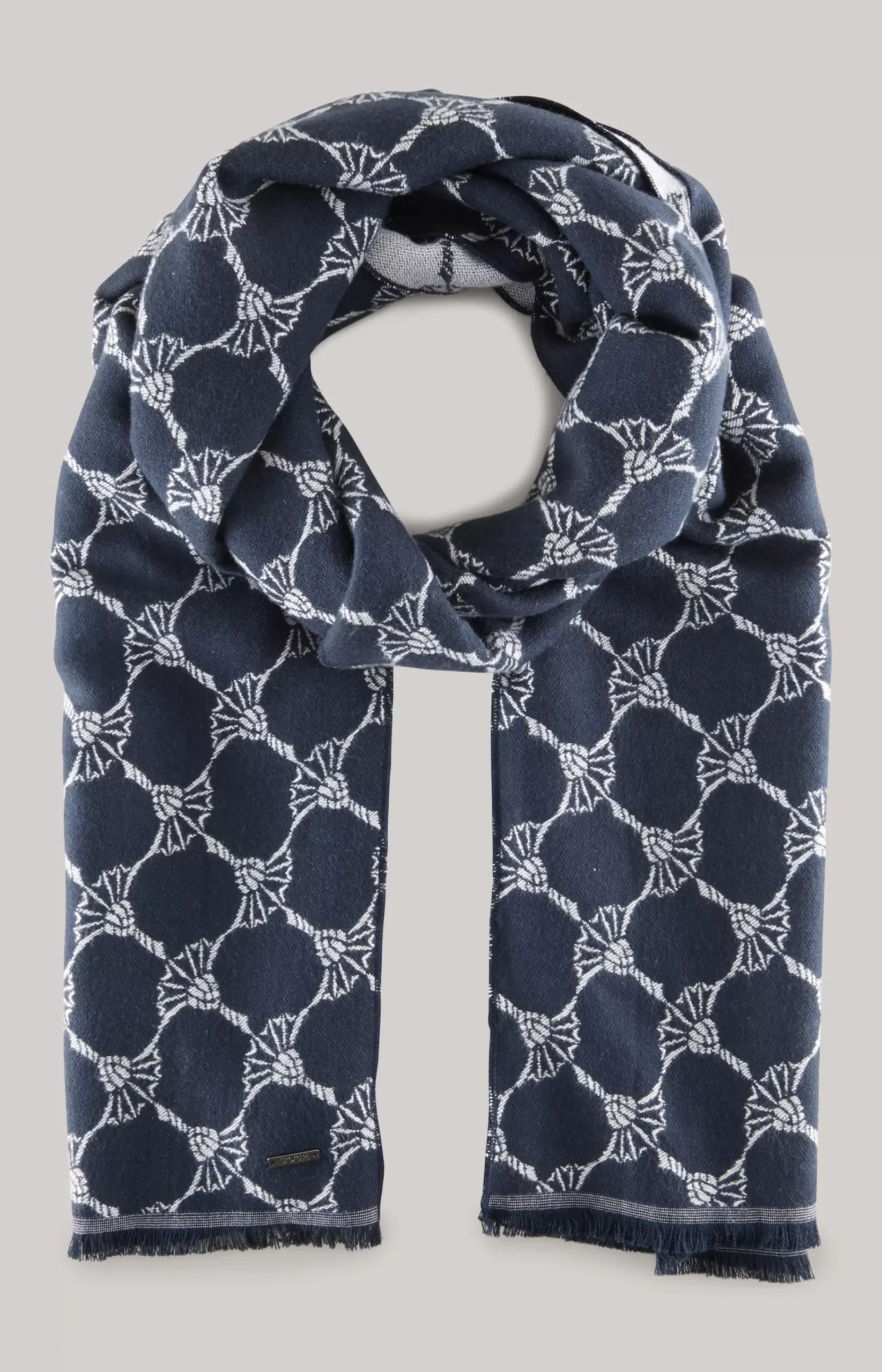 Felix Cornflower Scarf in Navy