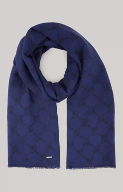 Felix cornflower Scarf in Dark Blue