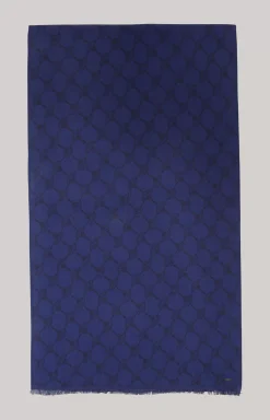 Felix cornflower Scarf in Dark Blue