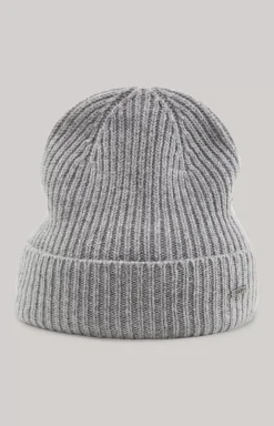 Fenol Knitted Hat in Light Grey