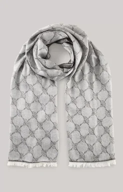 Ferdis Scarf in Black/Silver Grey
