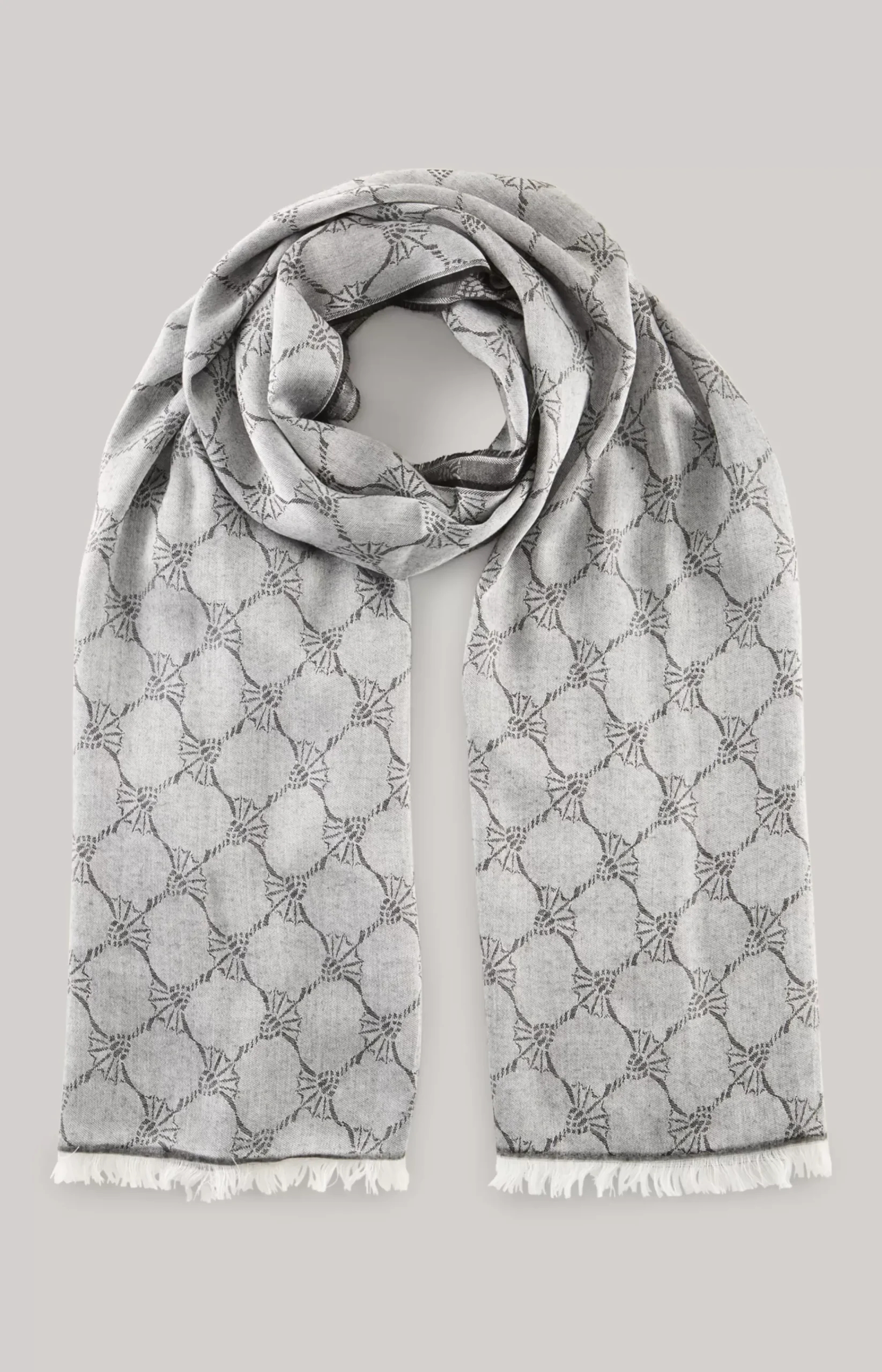 Ferdis Scarf in Black/Silver Grey