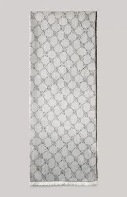 Ferdis Scarf in Black/Silver Grey