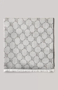 Ferdis Scarf in Black/Silver Grey