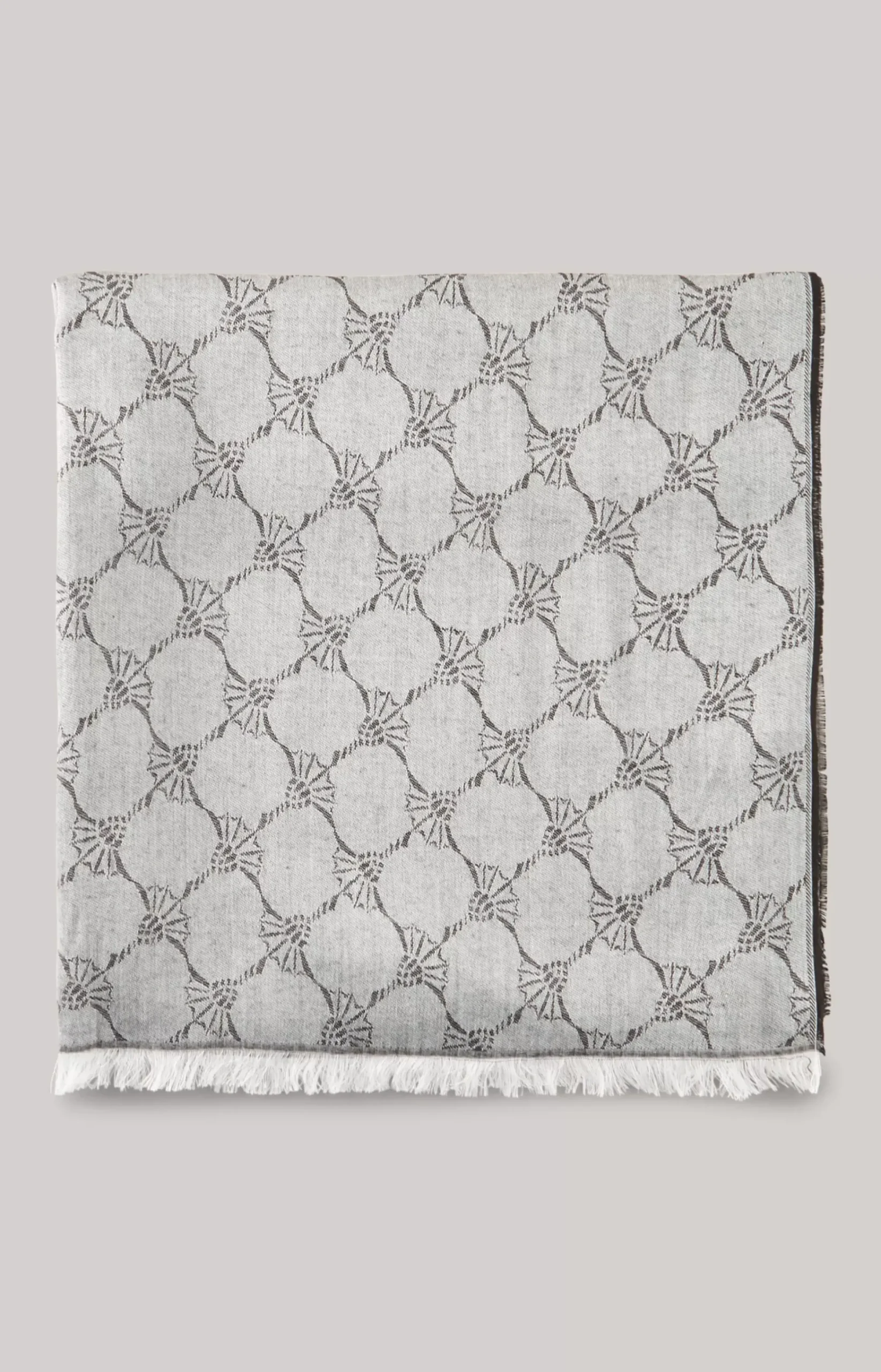 Ferdis Scarf in Black/Silver Grey
