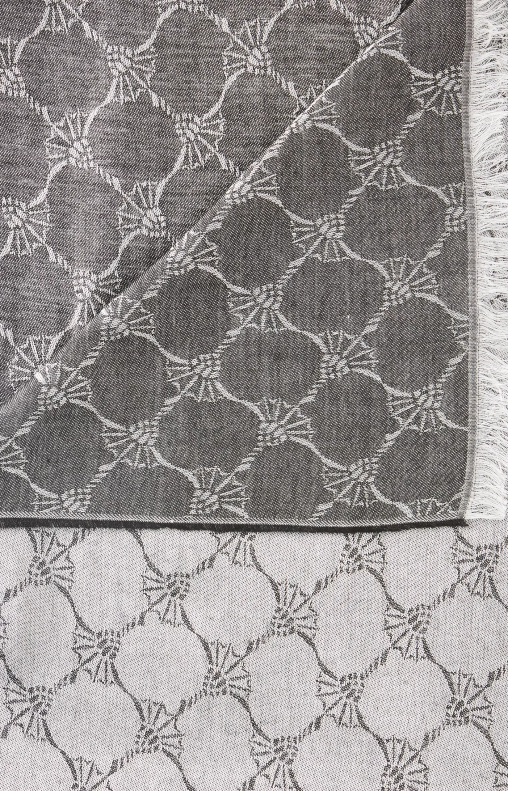 Ferdis Scarf in Black/Silver Grey