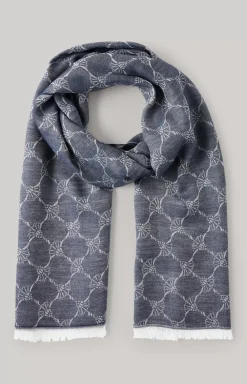 Ferdis Scarf in Navy/Silver grey