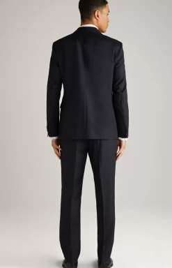 Finch-Brad Virgin Wool Suit in Dark Blue