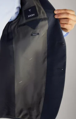 Finch-Brad Virgin Wool Suit in Mottled Navy