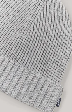 Francis Knitted Beanie in Grey