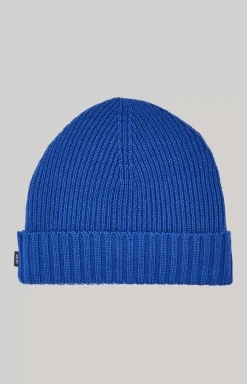 Francis Knitted Beanie in Blue