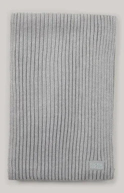 Francis Knitted Scarf in Grey