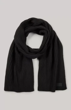 Francis Knitted Scarf in Black