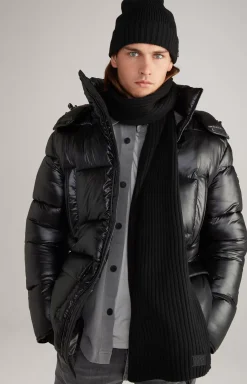 Francis Knitted Scarf in Black