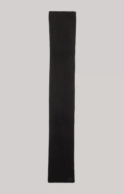 Francis Knitted Scarf in Black