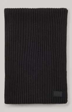 Francis Knitted Scarf in Black