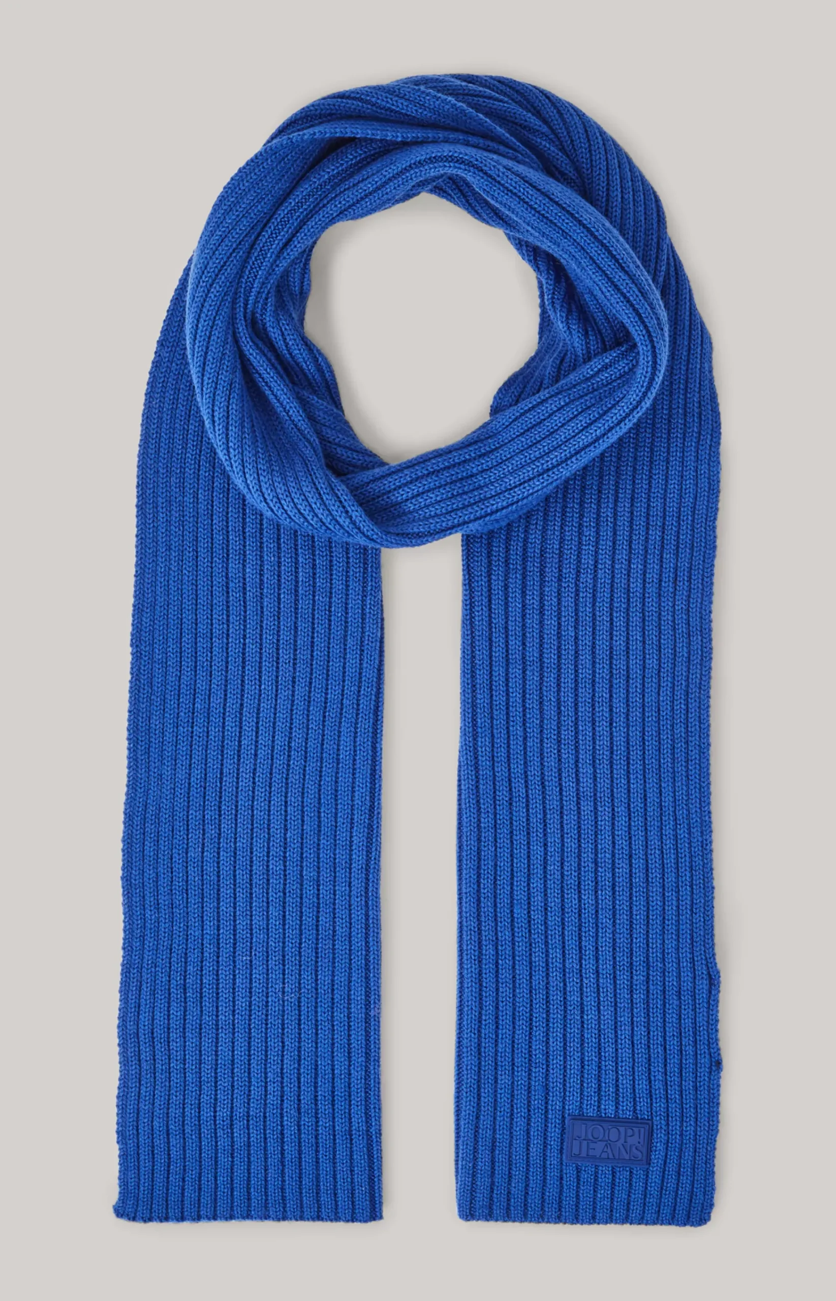 Francis Knitted Scarf in Blue